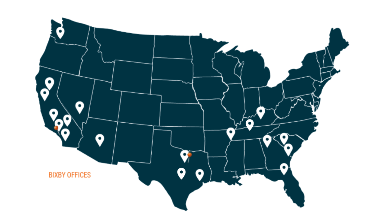 https://bixbycapital.com/wp-content/uploads/2026/07/Map-w-19-Bixby-Offices-ORANGE-1280x720.png